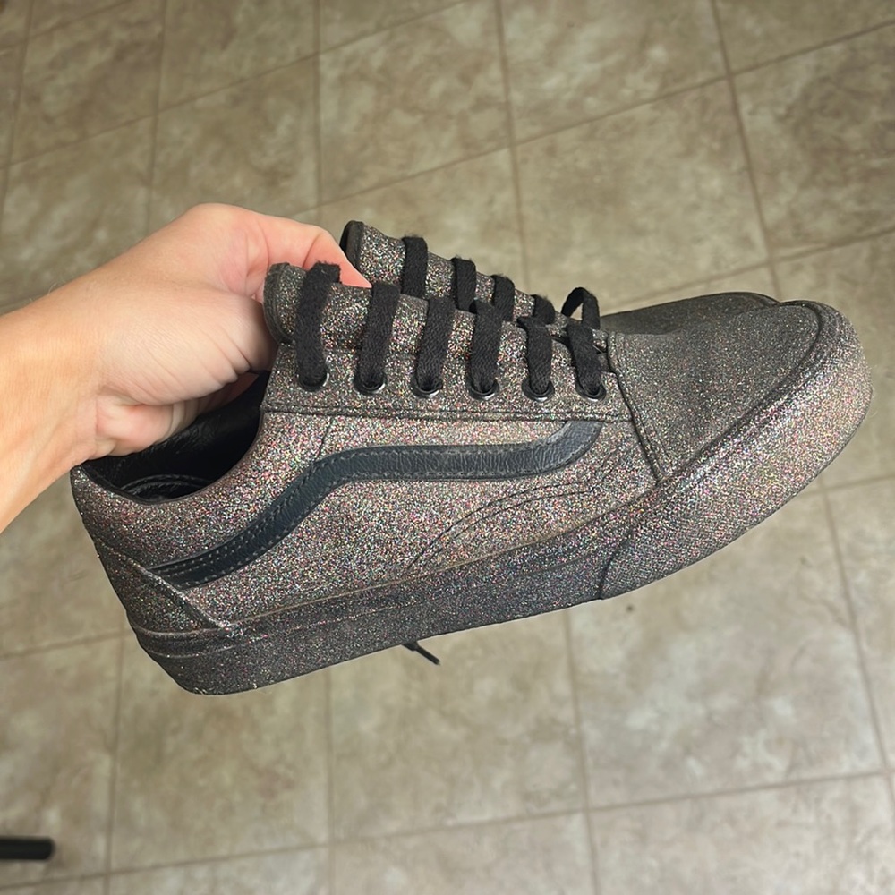 Dark sparkly Vans